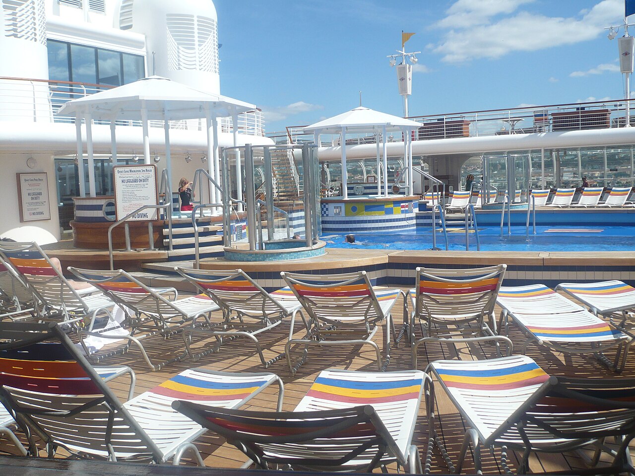 Quiet Cove adults-only pool aboard Disney Magic